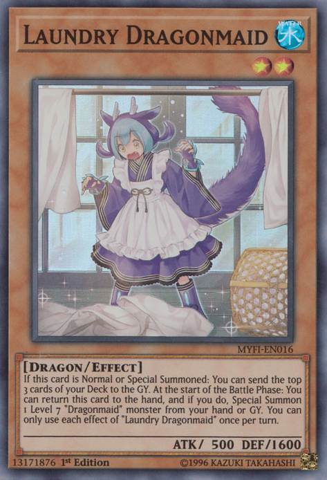 Laundry Dragonmaid [MYFI-EN016] Super Rare | Tables and Towers