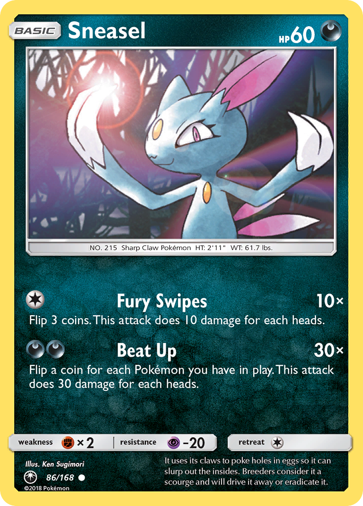 Sneasel (86/168) [Sun & Moon: Celestial Storm] | Tables and Towers