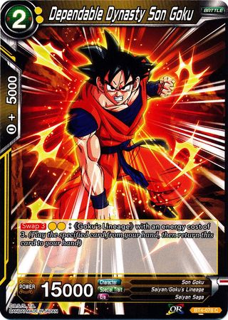 Dependable Dynasty Son Goku (BT4-078) [Colossal Warfare] | Tables and Towers