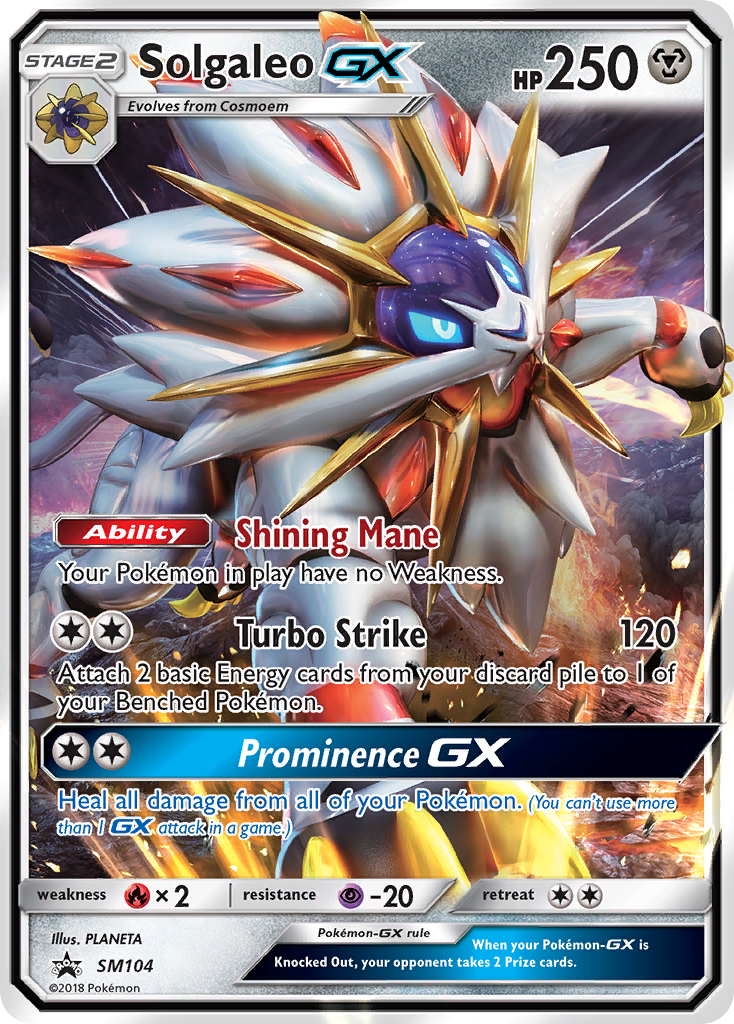 Solgaleo GX (SM104) [Sun & Moon: Black Star Promos] | Tables and Towers