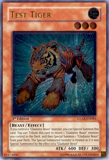 Test Tiger [GLAS-EN082] Ultimate Rare | Tables and Towers