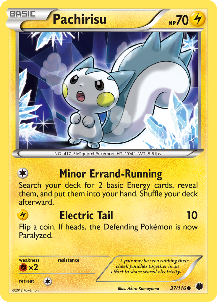 Pachirisu (37/116) [Black & White: Plasma Freeze] | Tables and Towers