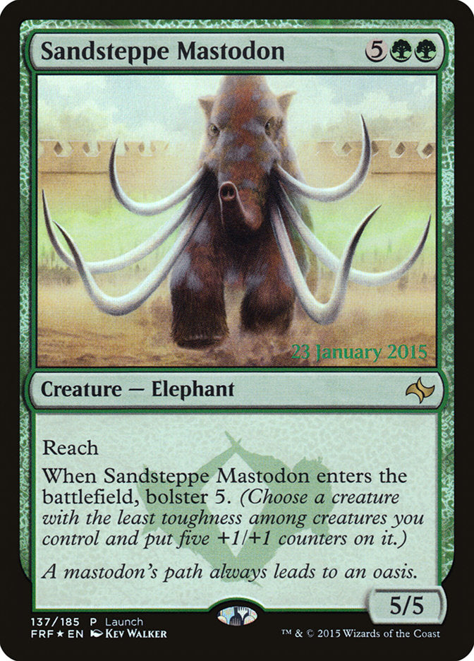 Sandsteppe Mastodon (Launch) [Fate Reforged Prerelease Promos] | Tables and Towers