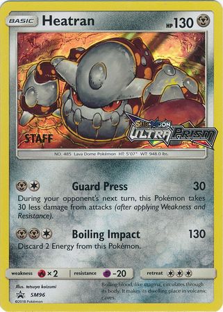 Heatran (SM96) (Staff Prerelease Promo) [Sun & Moon: Black Star Promos] | Tables and Towers