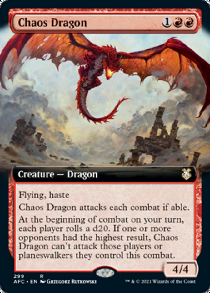 Chaos Dragon (Extended Art) [Dungeons & Dragons: Adventures in the Forgotten Realms Commander] | Tables and Towers