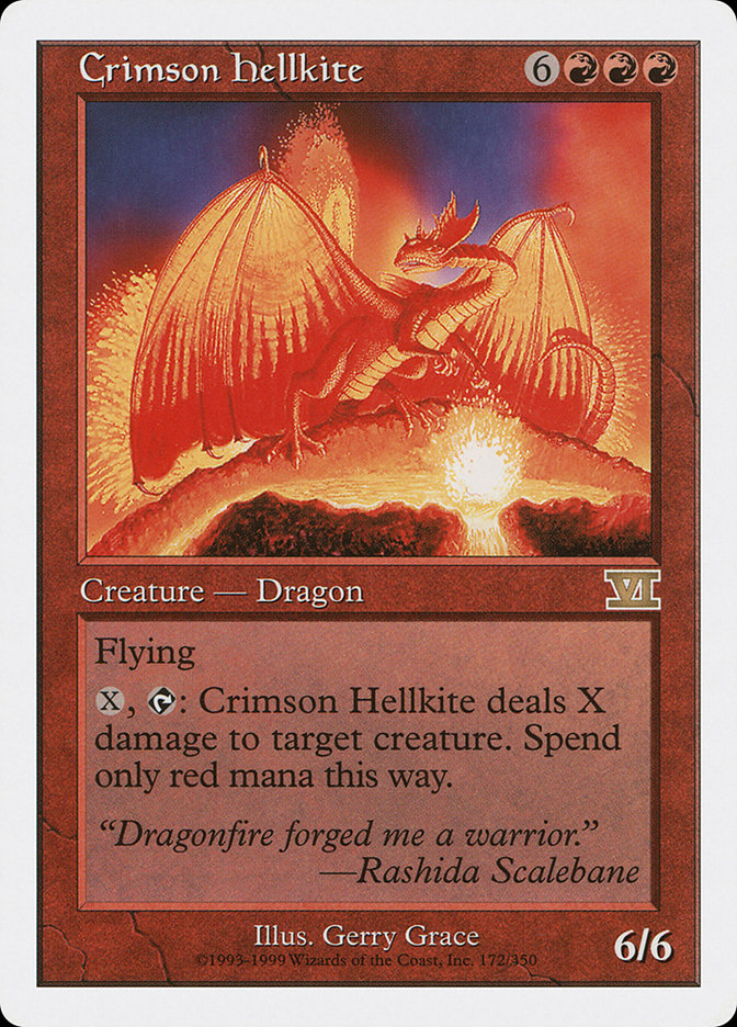 Crimson Hellkite [Classic Sixth Edition] | Tables and Towers