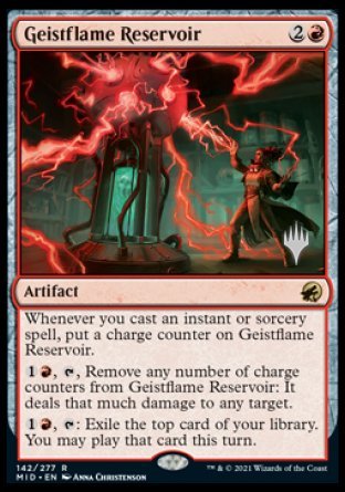 Geistflame Reservoir (Promo Pack) [Innistrad: Midnight Hunt Promos] | Tables and Towers