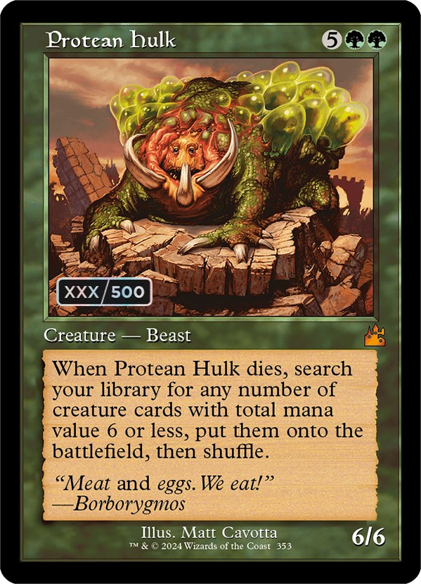 Protean Hulk (Retro) (Serialized) [Ravnica Remastered] | Tables and Towers