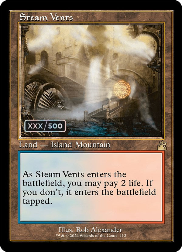 Steam Vents (Retro) (Serialized) [Ravnica Remastered] | Tables and Towers