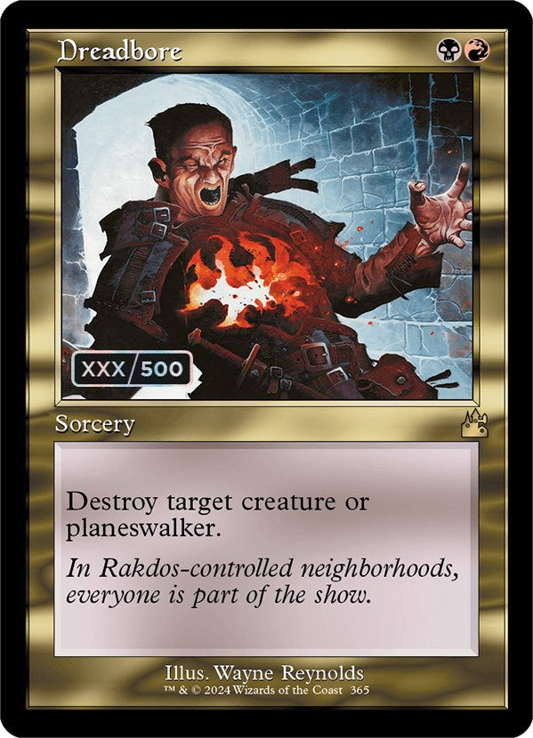 Dreadbore (Retro) (Serialized) [Ravnica Remastered] | Tables and Towers