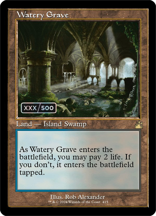 Watery Grave (Retro) (Serialized) [Ravnica Remastered] | Tables and Towers