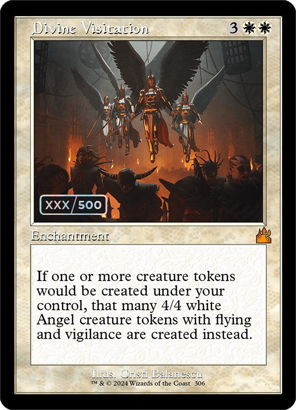 Divine Visitation (Retro) (Serialized) [Ravnica Remastered] | Tables and Towers