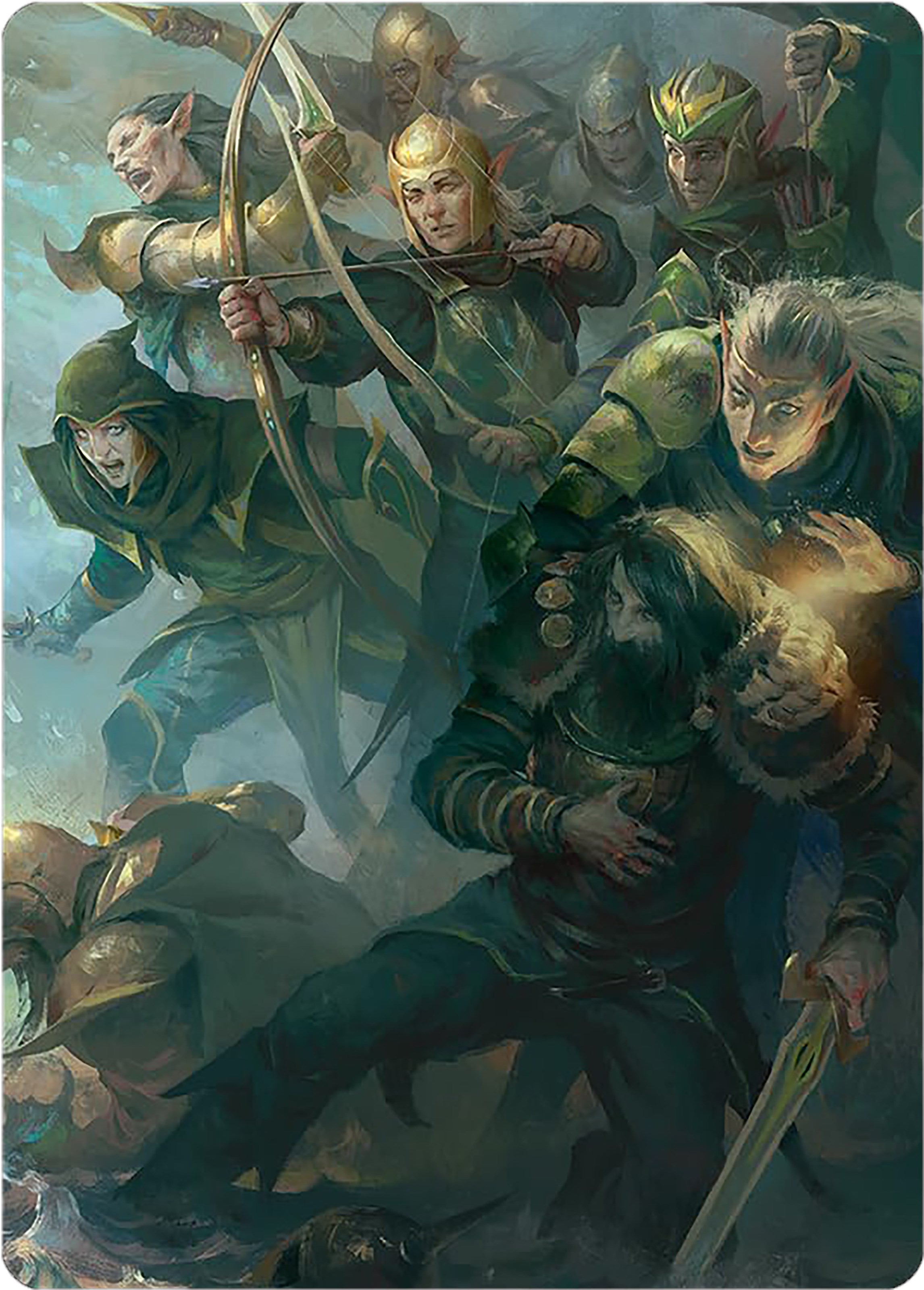 Galadhrim Brigade Art Card [The Lord of the Rings: Tales of Middle-earth Art Series] | Tables and Towers