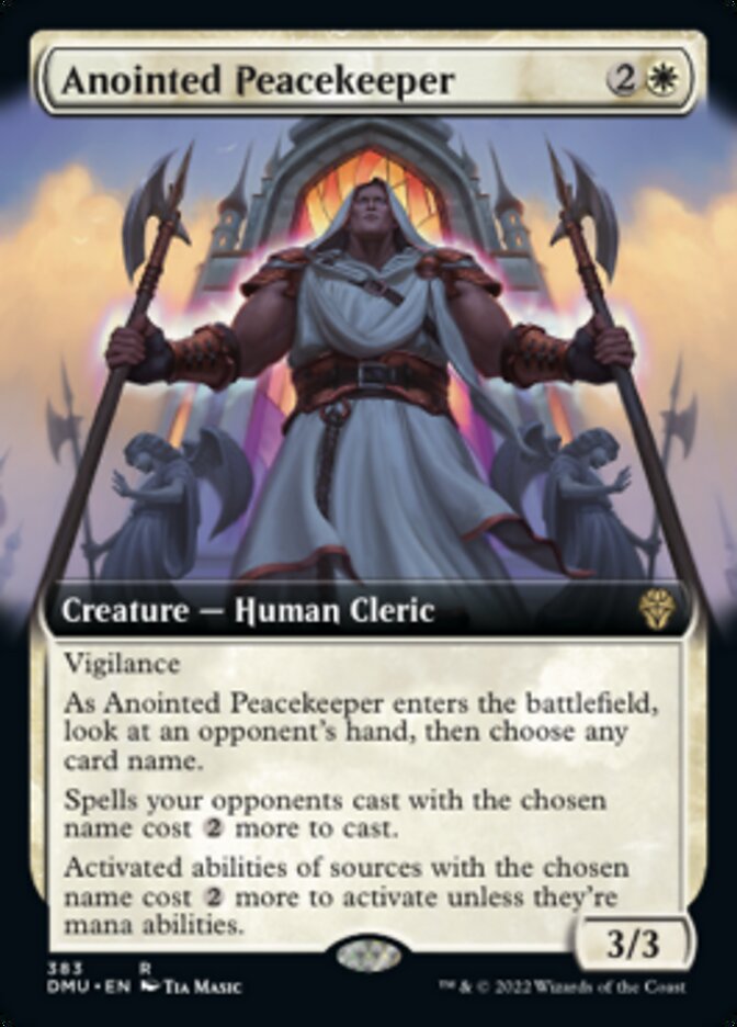 Anointed Peacekeeper (Extended Art) [Dominaria United] | Tables and Towers