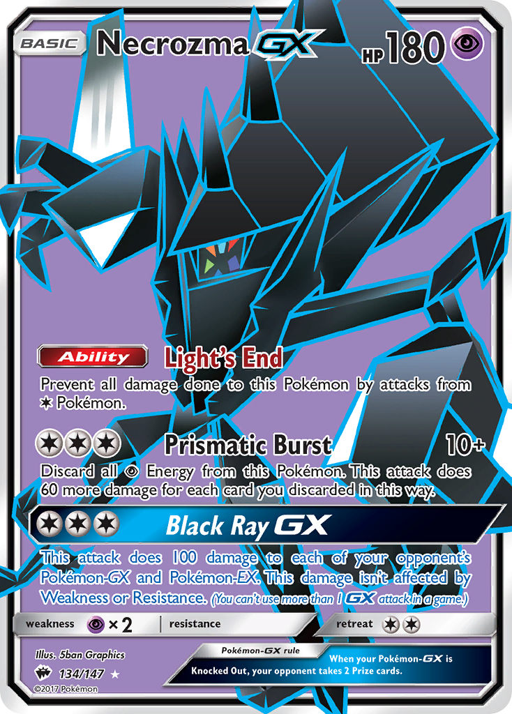 Necrozma GX (134/147) [Sun & Moon: Burning Shadows] | Tables and Towers