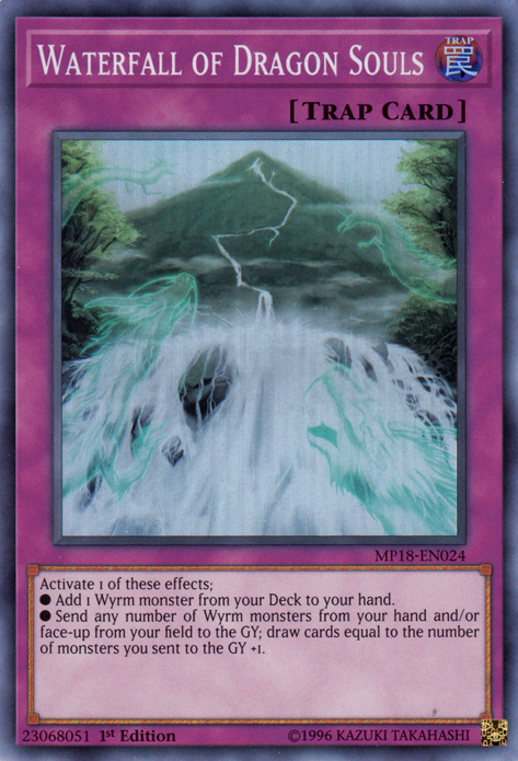 Waterfall of Dragon Souls [MP18-EN024] Super Rare | Tables and Towers