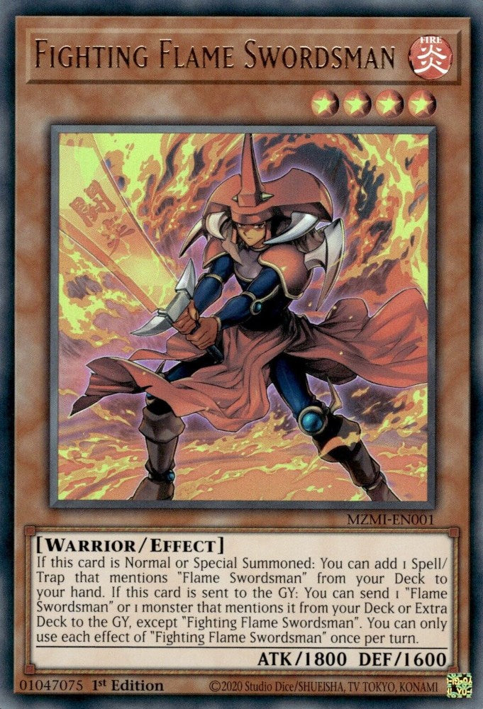 Fighting Flame Swordsman [MZMI-EN001] Ultra Rare | Tables and Towers