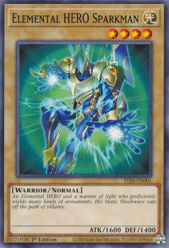 Elemental HERO Sparkman [STAS-EN001] Common | Tables and Towers