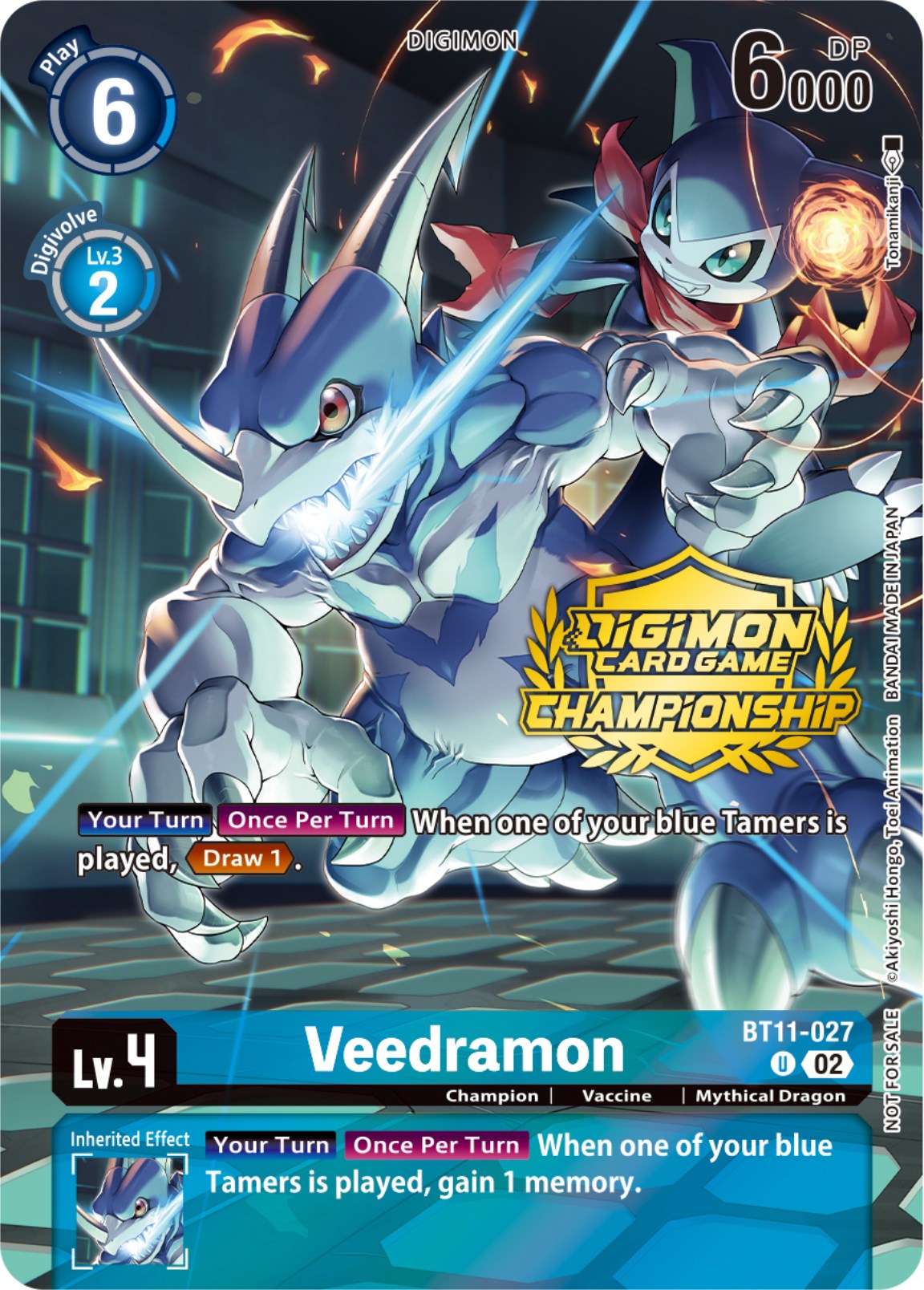 Veedramon [BT11-027] (Championship 2023 Tamers Pack) [Dimensional Phase Promos] | Tables and Towers