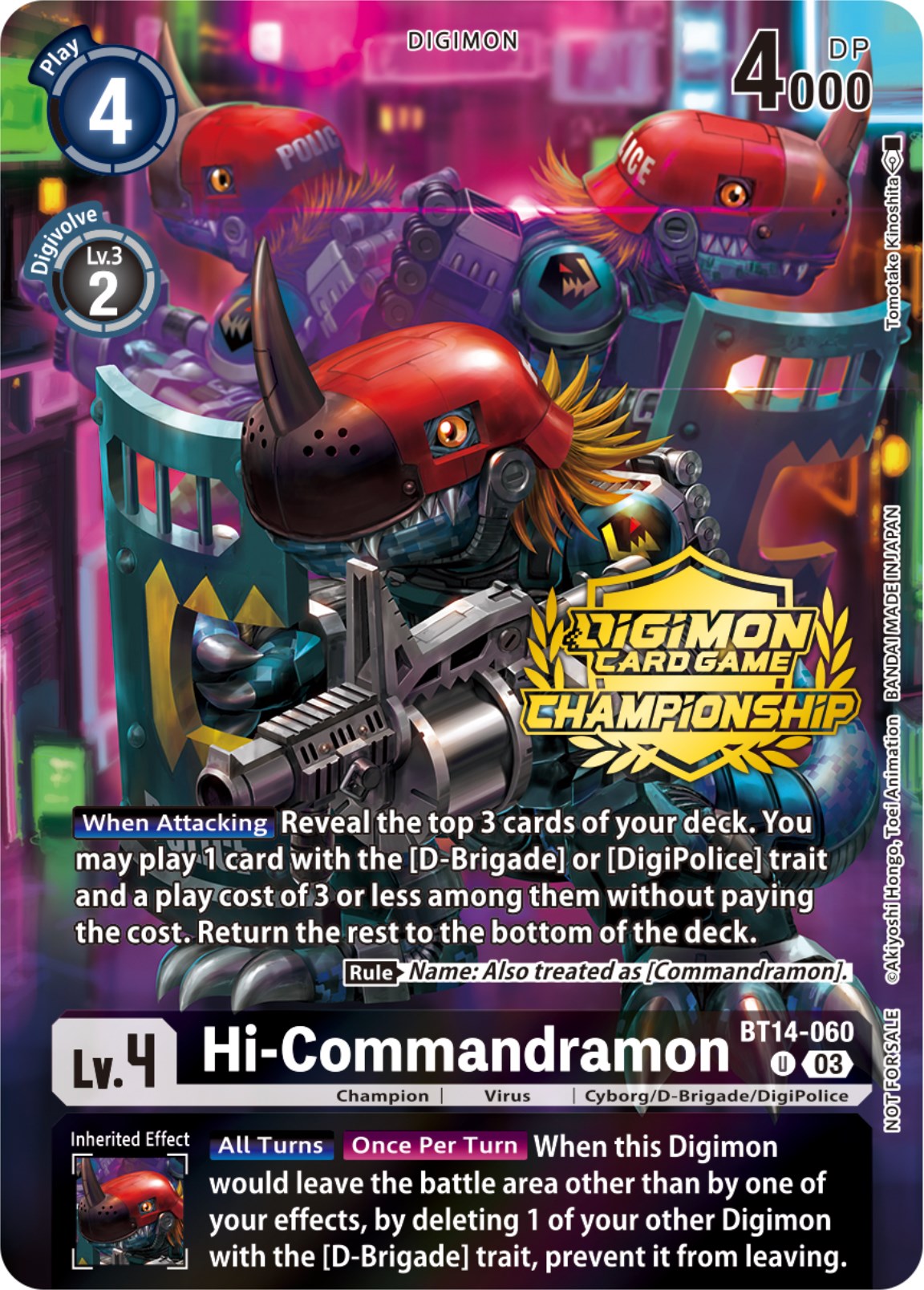 Hi-Commandramon [BT14-060] (Championship 2023 Tamers Pack) [Blast Ace Promos] | Tables and Towers