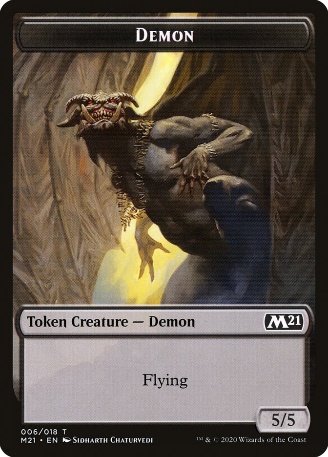 Demon Token [Core Set 2021 Tokens] | Tables and Towers