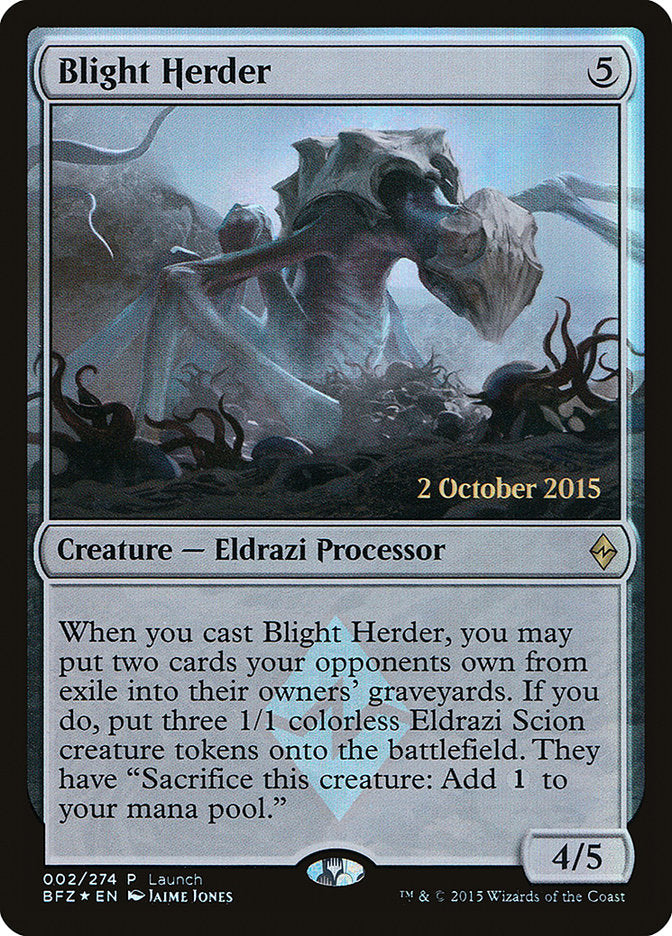 Blight Herder (Launch) [Battle for Zendikar Promos] | Tables and Towers