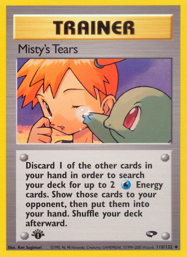 Misty's Tears (118/132) [Gym Challenge 1st Edition] | Tables and Towers