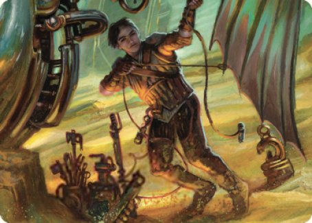 Mishra, Excavation Prodigy Art Card [The Brothers' War Art Series] | Tables and Towers