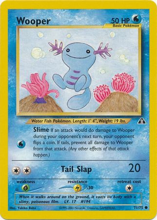 Wooper (71/75) [Neo Discovery Unlimited] | Tables and Towers