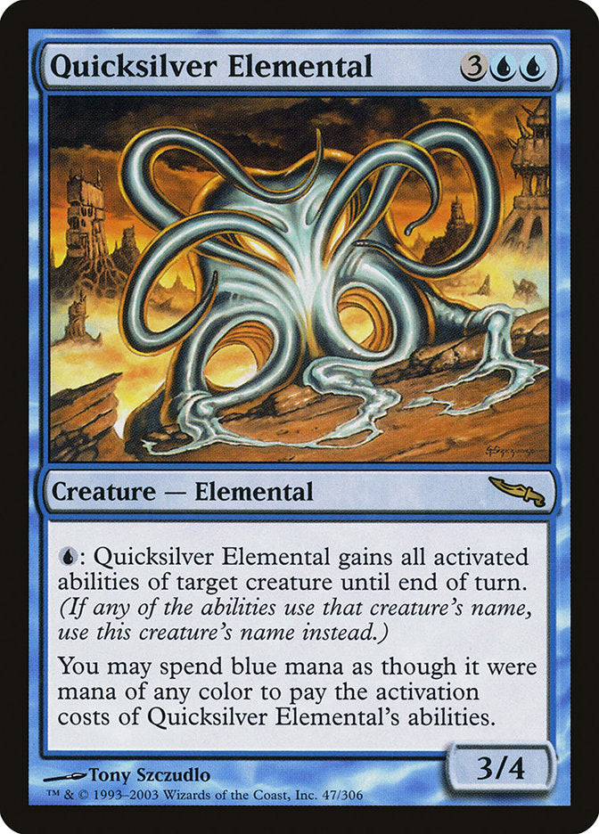 Quicksilver Elemental [Mirrodin] | Tables and Towers