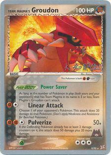 Team Magma's Groudon (9/95) (Magma Spirit - Tsuguyoshi Yamato) [World Championships 2004] | Tables and Towers