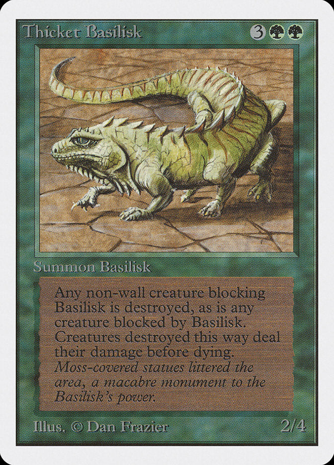 Thicket Basilisk [Unlimited Edition] | Tables and Towers