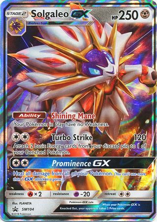 Solgaleo GX (SM104) (Jumbo Card) [Sun & Moon: Black Star Promos] | Tables and Towers