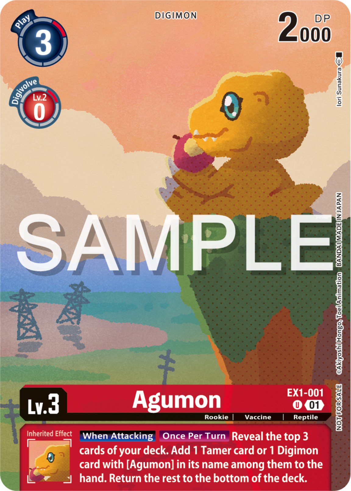 Agumon [EX1-001] (Digimon Illustration Competition Pack 2023) [Classic Collection Promos] | Tables and Towers