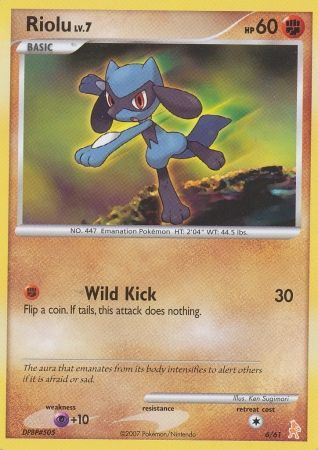 Riolu (6/61) [Diamond & Pearl: Trainer Kit - Lucario] | Tables and Towers