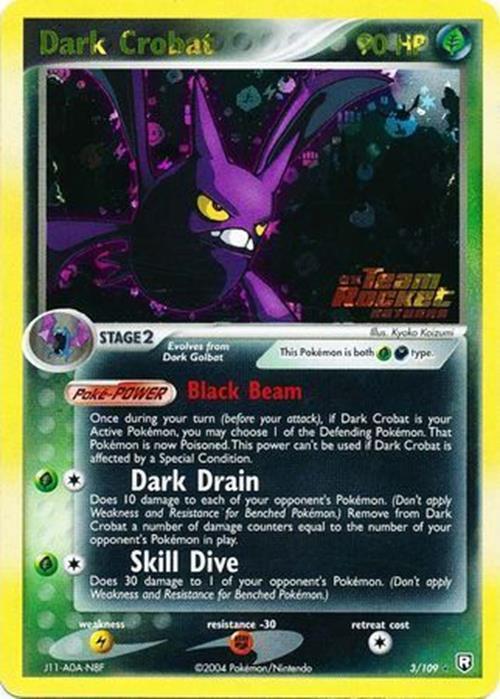 Dark Crobat (3/109) (Stamped) [EX: Team Rocket Returns] | Tables and Towers