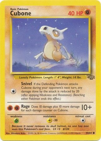 Cubone (50/64) [Jungle Unlimited] | Tables and Towers