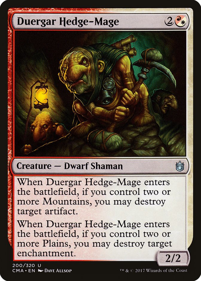 Duergar Hedge-Mage [Commander Anthology] | Tables and Towers