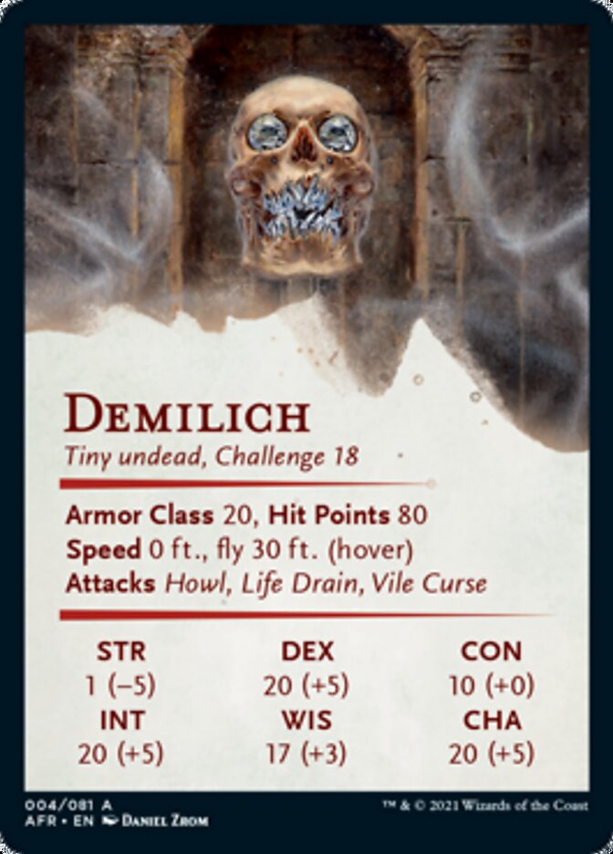 Demilich Art Card [Dungeons & Dragons: Adventures in the Forgotten Realms Art Series] | Tables and Towers