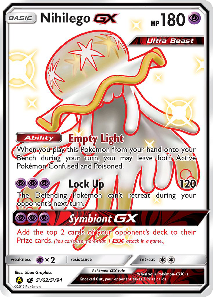 Nihilego GX (SV62/SV94) [Sun & Moon: Hidden Fates - Shiny Vault] | Tables and Towers