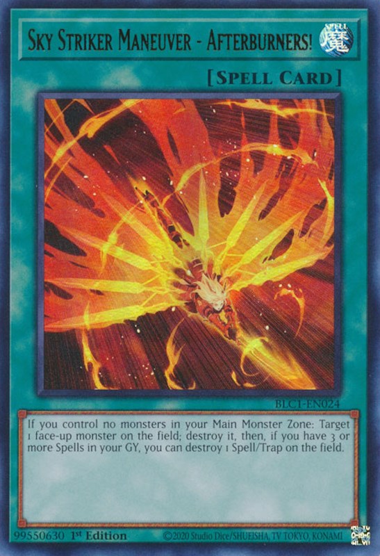 Sky Striker Maneuver - Afterburners! [BLC1-EN024] Ultra Rare | Tables and Towers