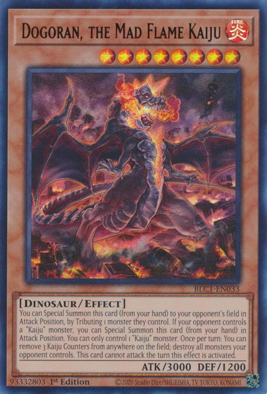 Dogoran, the Mad Flame Kaiju [BLC1-EN033] Ultra Rare | Tables and Towers