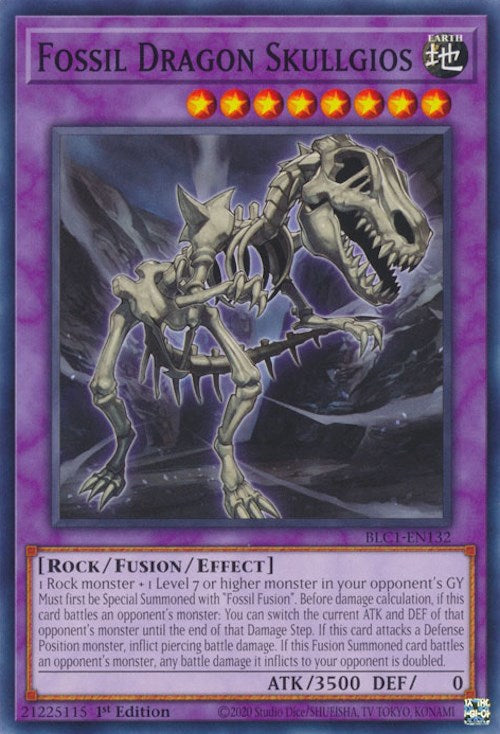 Fossil Dragon Skullgios [BLC1-EN132] Common | Tables and Towers