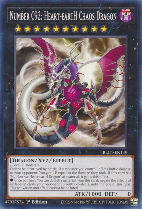 Number C92: Heart-eartH Chaos Dragon [BLC1-EN149] Common | Tables and Towers