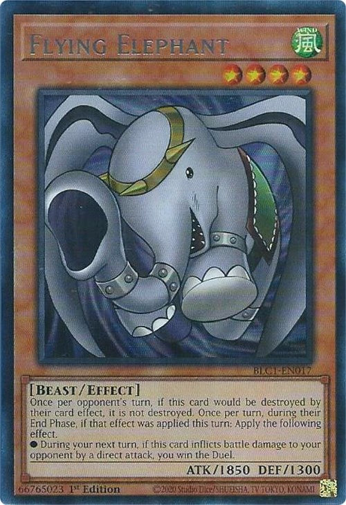 Flying Elephant (Silver) [BLC1-EN017] Ultra Rare | Tables and Towers