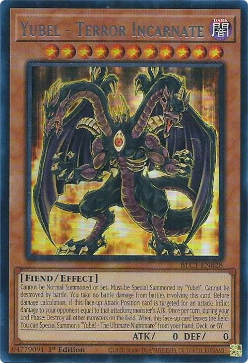 Yubel - Terror Incarnate (Silver) [BLC1-EN028] Ultra Rare | Tables and Towers