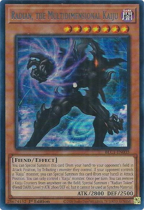 Radian, the Multidimensional Kaiju (Silver) [BLC1-EN035] Ultra Rare | Tables and Towers