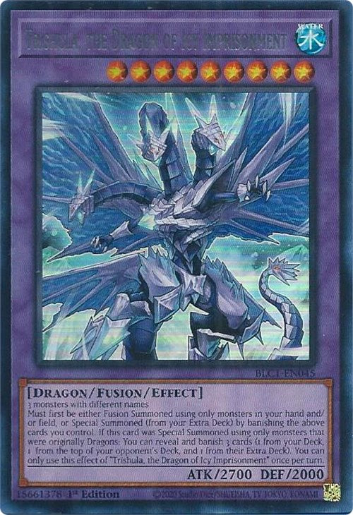 Trishula, the Dragon of Icy Imprisonment (Silver) [BLC1-EN045] Ultra Rare | Tables and Towers