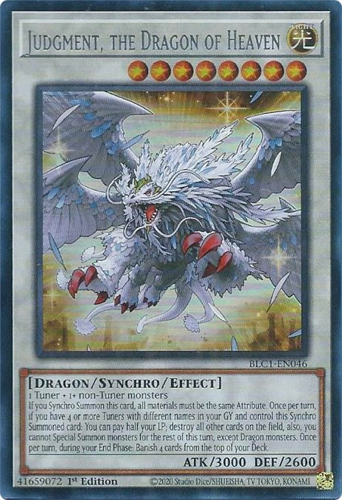 Judgment, the Dragon of Heaven (Silver) [BLC1-EN046] Ultra Rare | Tables and Towers