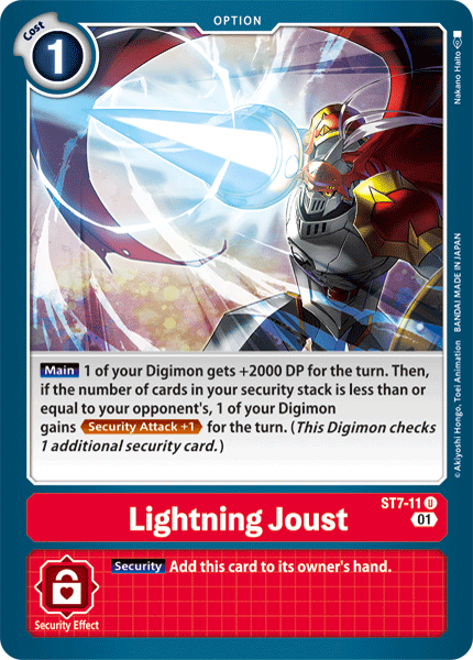 Lightning Joust [ST7-11] [Starter Deck: Gallantmon] | Tables and Towers